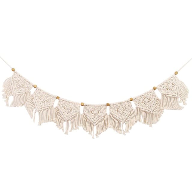 Guirlande en Macramé Artisanale Esprit Macramé