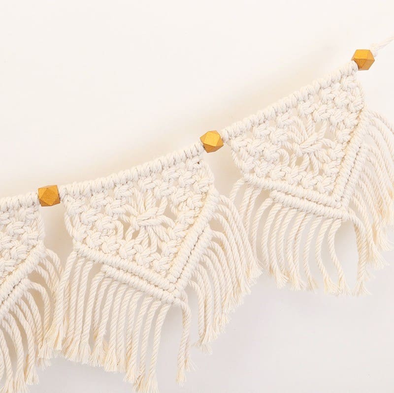 Guirlande en Macramé Artisanale Esprit Macramé