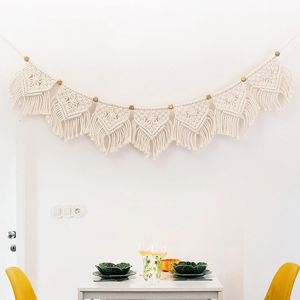 Guirlande en Macramé Artisanale Esprit Macramé