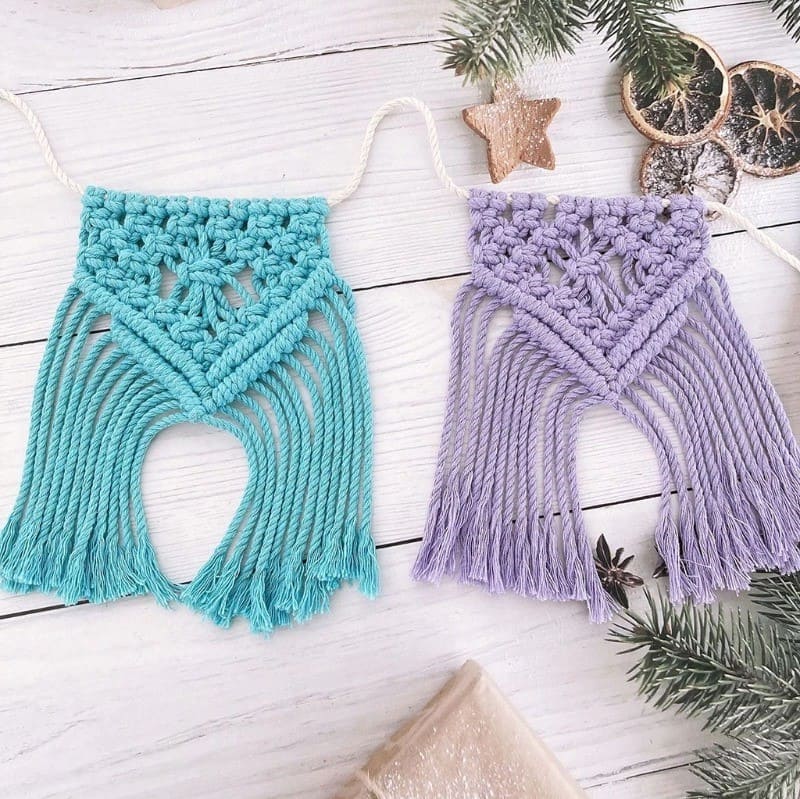 Guirlande Fanion en Macramé Élégance Esprit Macramé