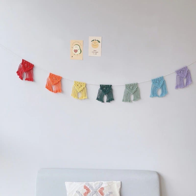 Guirlande Fanion en Macramé Élégance Esprit Macramé