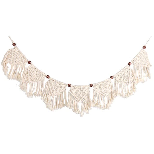 Guirlande Macramé Éclat de Perles Esprit Macramé