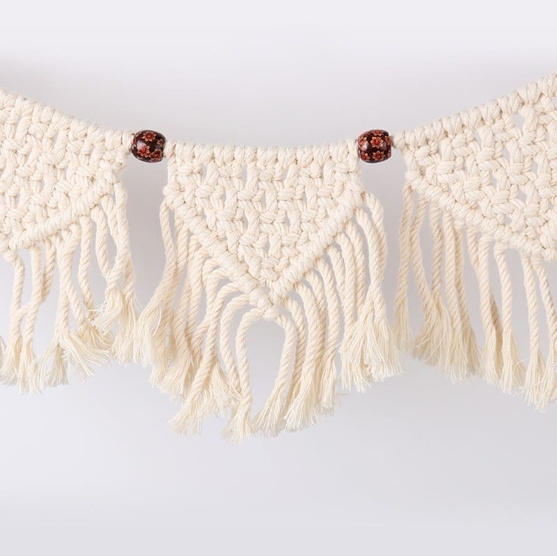 Guirlande Macramé Éclat de Perles Esprit Macramé