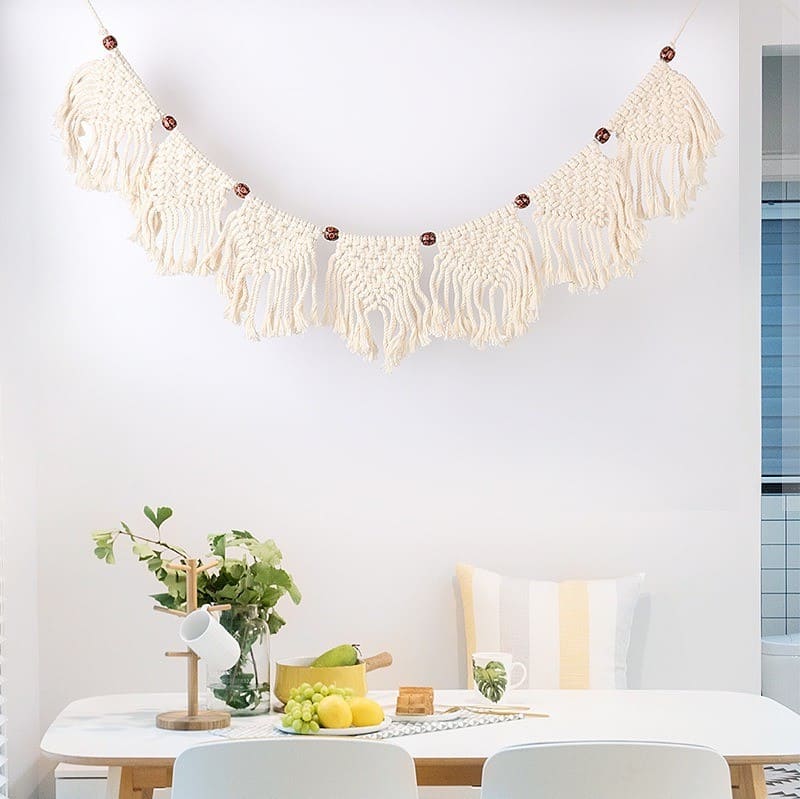 Guirlande Macramé Éclat de Perles Esprit Macramé