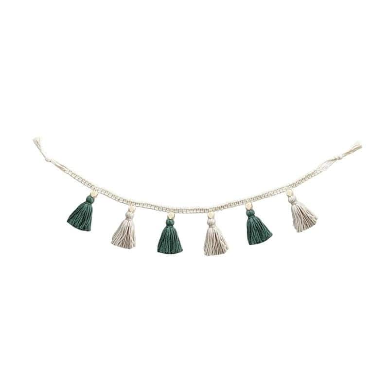 Guirlande Pompon en Macramé Chic Esprit Macramé