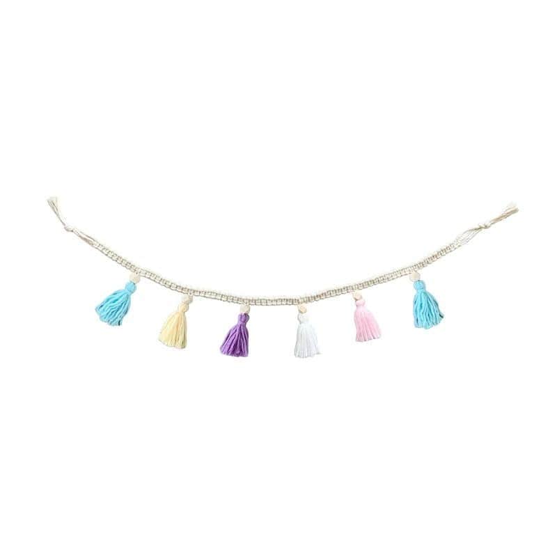 Guirlande Pompon en Macramé Chic Esprit Macramé