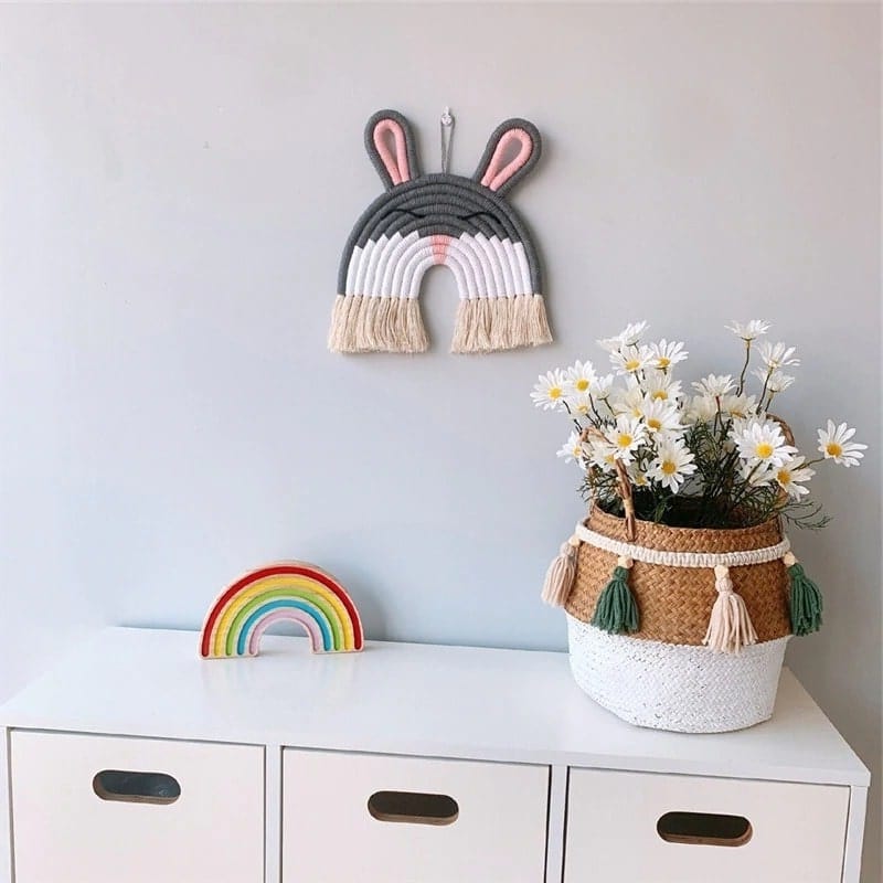 Guirlande Pompon en Macramé Chic Esprit Macramé