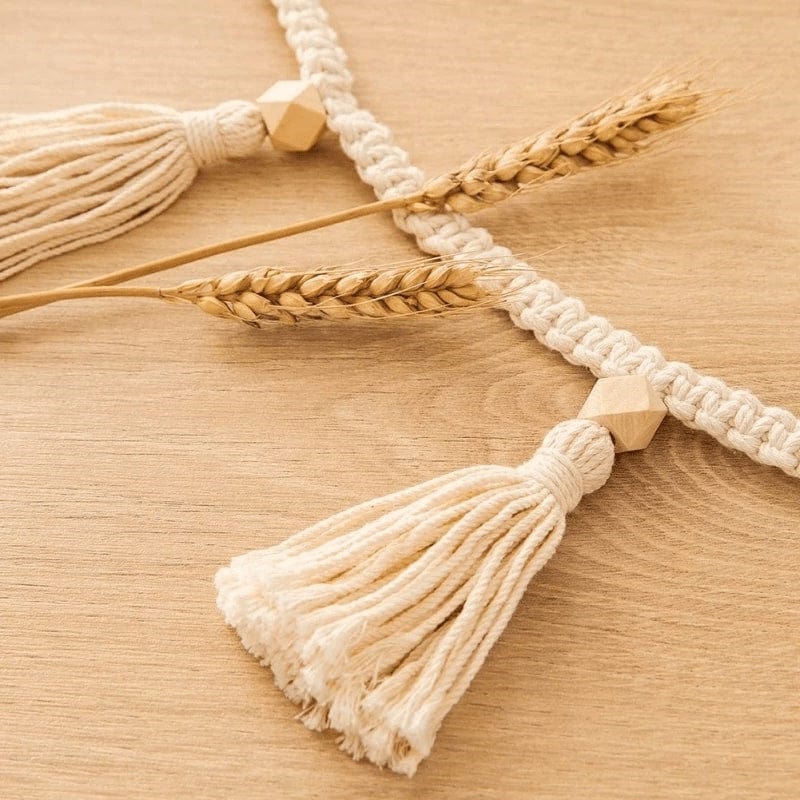 Guirlande Pompon en Macramé Chic Esprit Macramé