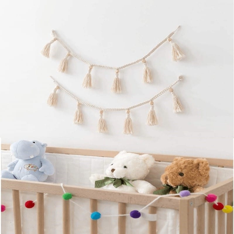 Guirlande Pompon en Macramé Chic Esprit Macramé