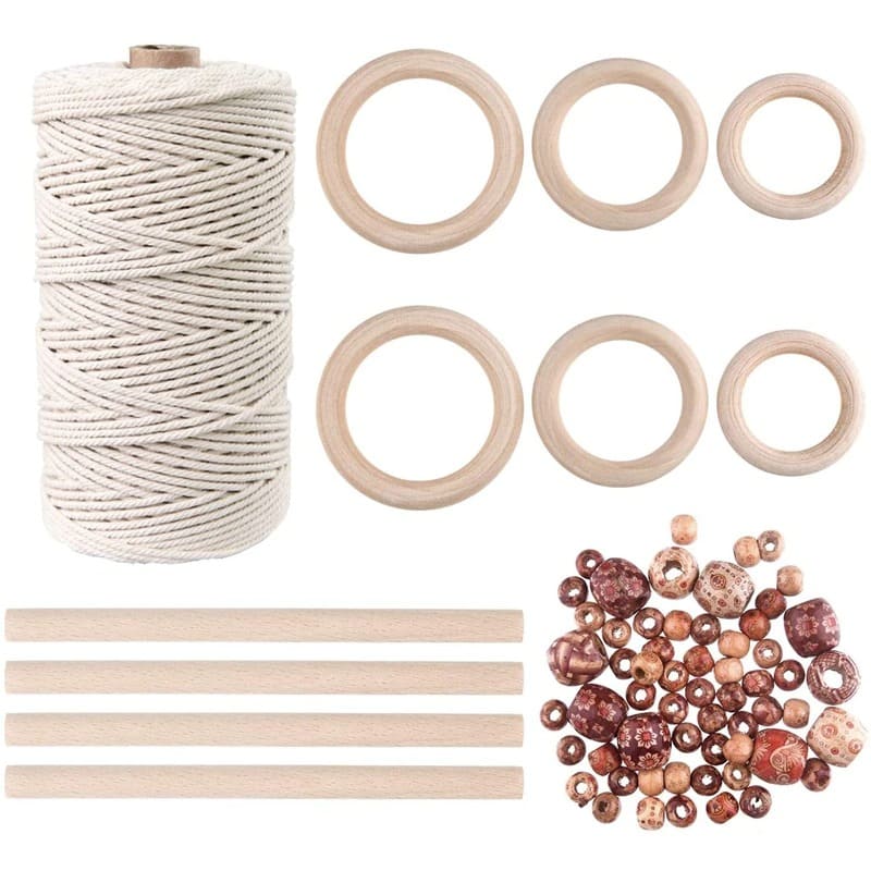 Kit de Macramé Mural Artisanal Esprit Macramé