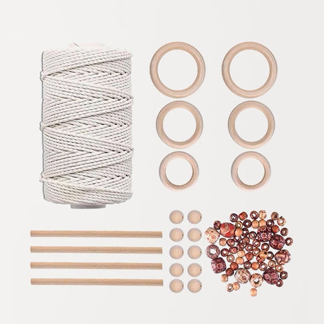 Kit de Macramé Mural Artisanal Esprit Macramé