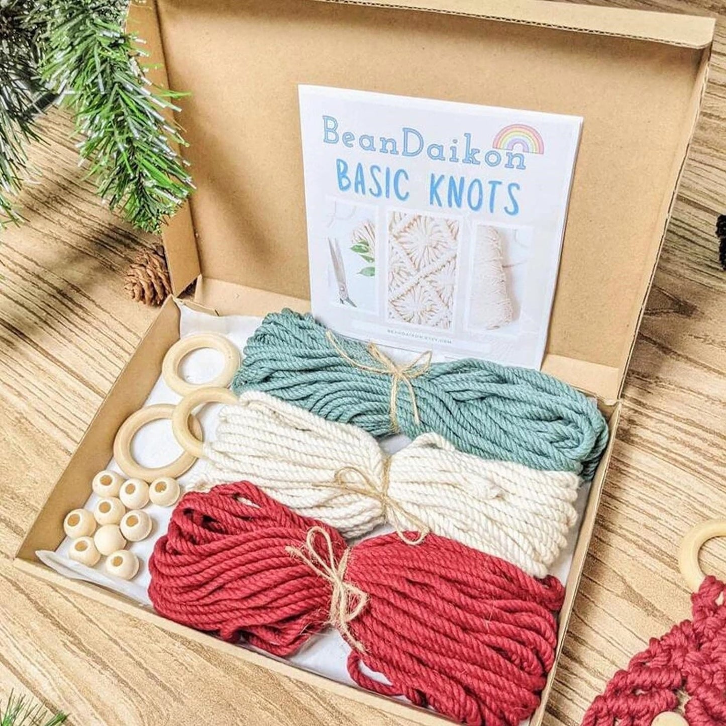Kit DIY Macramé Festif de Noël Esprit Macramé
