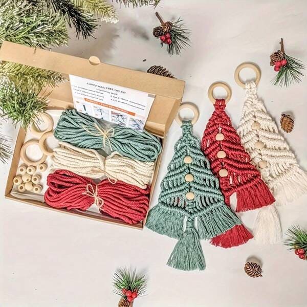 Kit DIY Macramé Festif de Noël Esprit Macramé