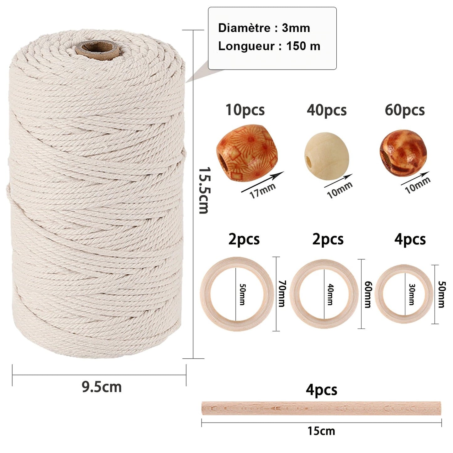 Kit Macramé : Suspendez vos Plantes avec Élégance ! Esprit Macramé