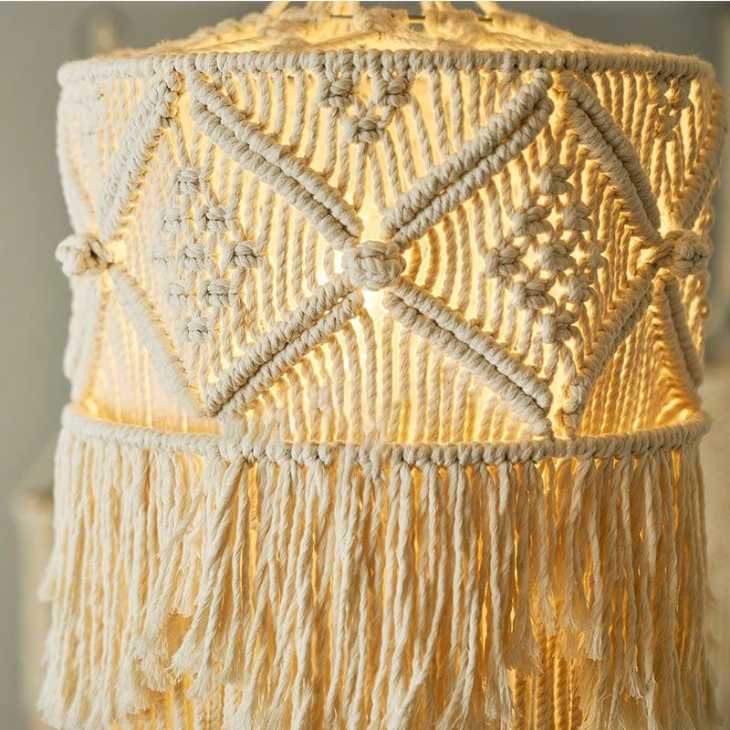 Lustre Bohème Chic en Macramé Esprit Macramé
