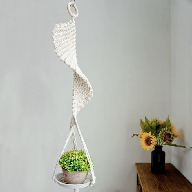 Macramé Moderne : Éléments Végétaux Élégants Esprit Macramé