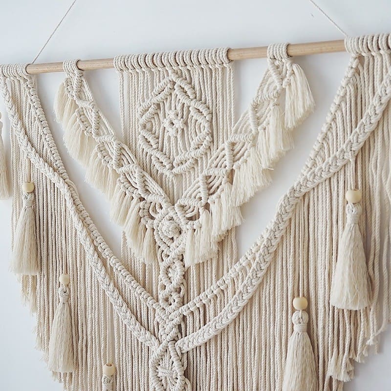 Macramé mural d'exception Esprit Macramé