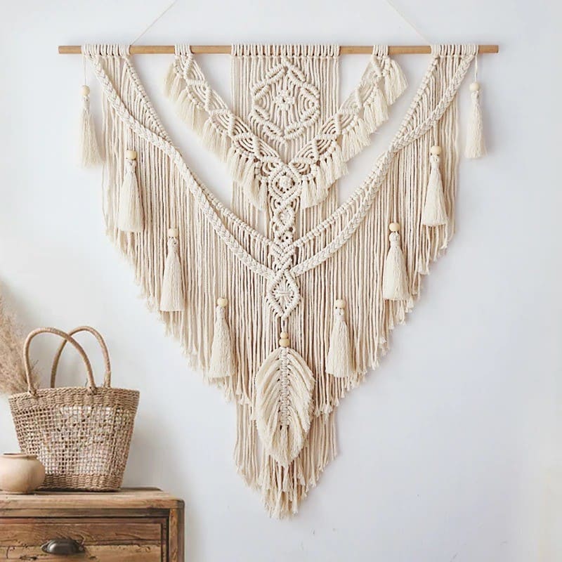 Macramé mural d'exception Esprit Macramé