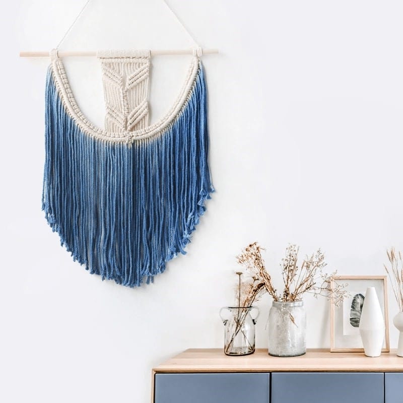 Macramé mural dégradé envoûtant Esprit Macramé