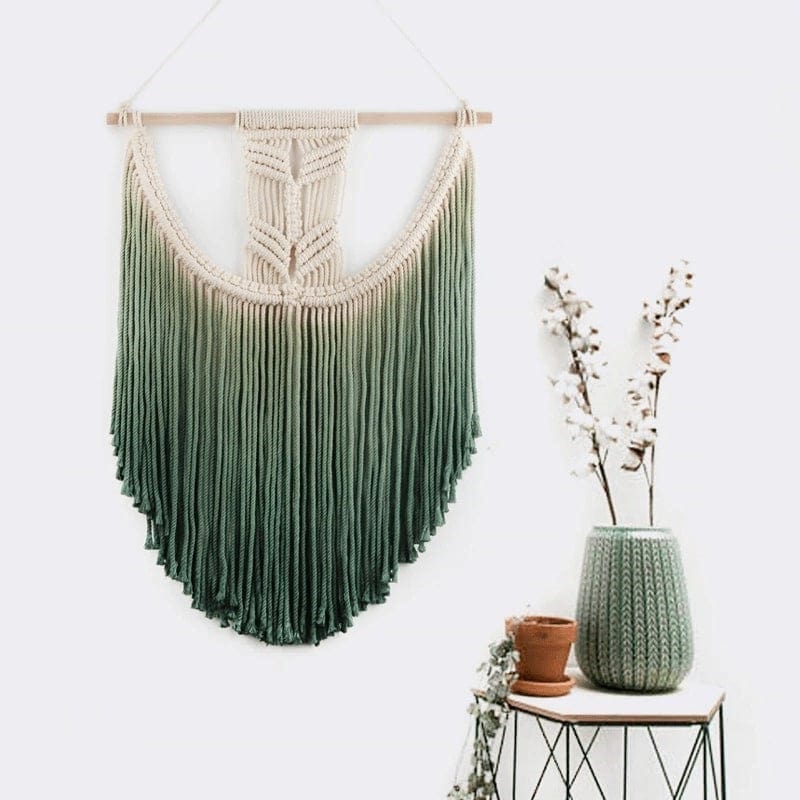 Macramé mural dégradé envoûtant Esprit Macramé