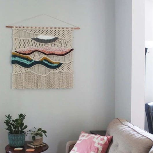 Macramé mural éclatant Esprit Macramé
