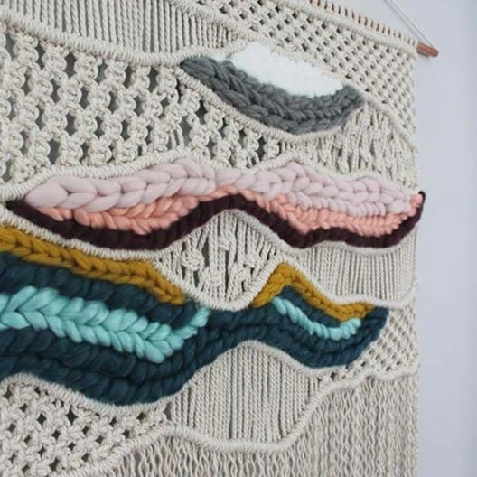 Macramé mural éclatant Esprit Macramé