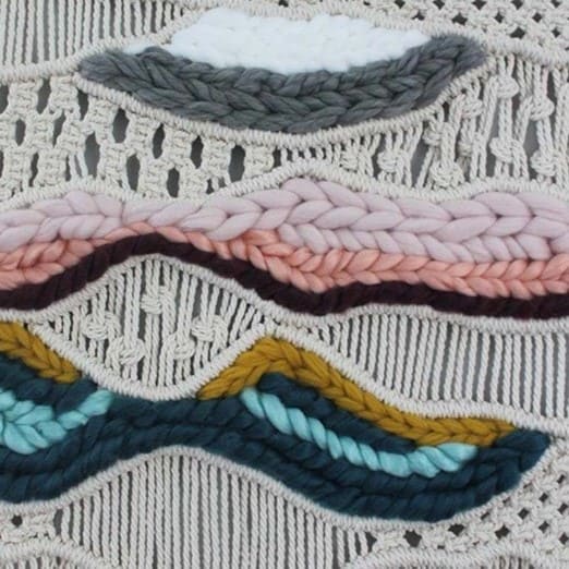 Macramé mural éclatant Esprit Macramé