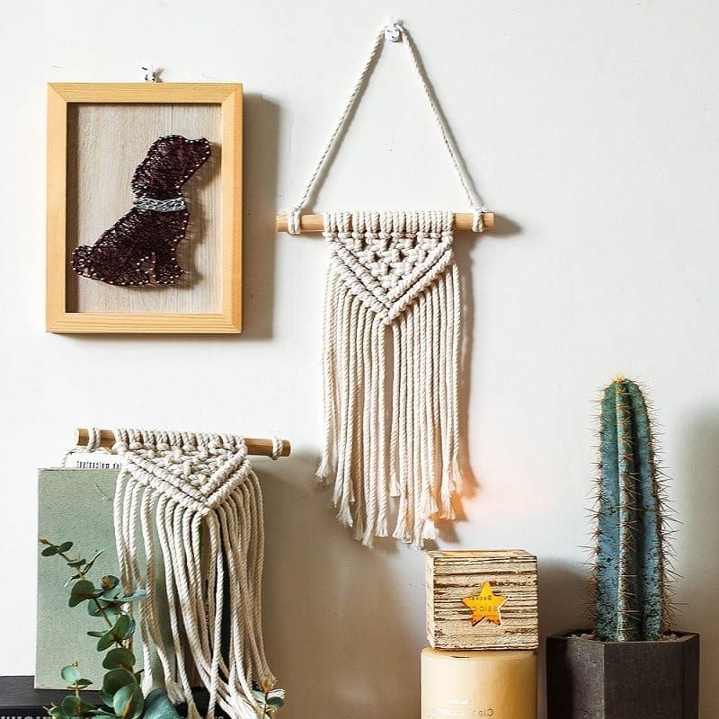 Macramé Mural Éclatant Esprit Macramé