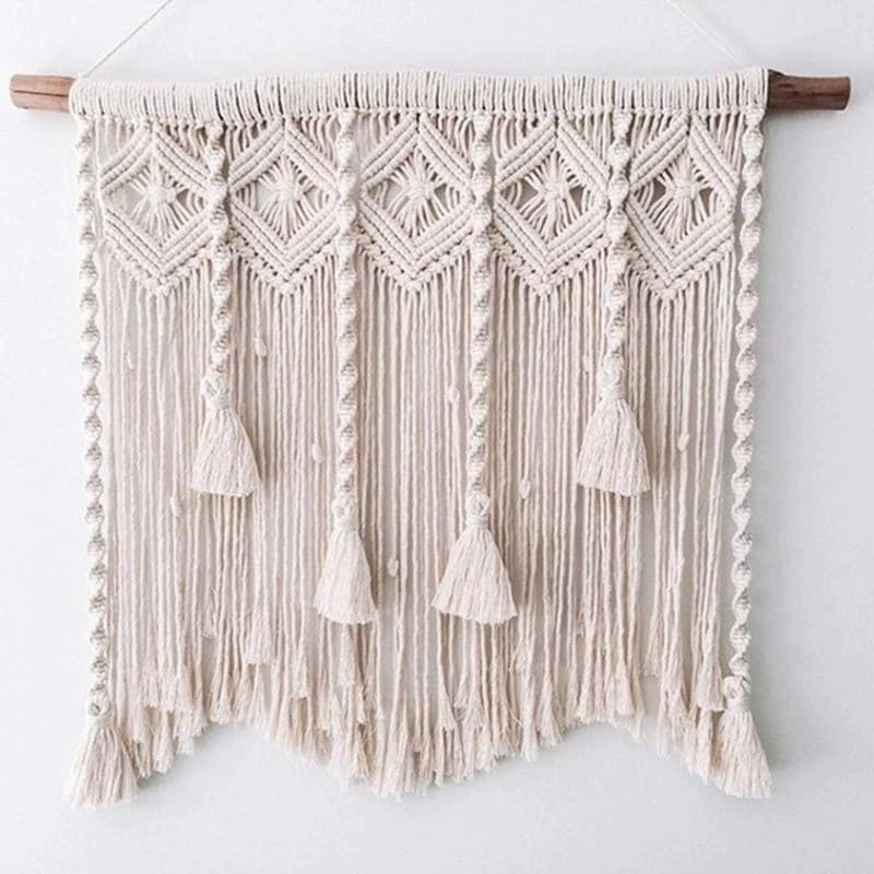 Macramé mural élégant pour chambres bloggées Esprit Macramé