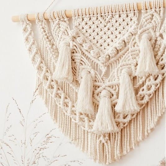 Macramé mural : l'art du tissage réinventé Esprit Macramé