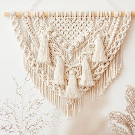 Macramé mural : l'art du tissage réinventé Esprit Macramé