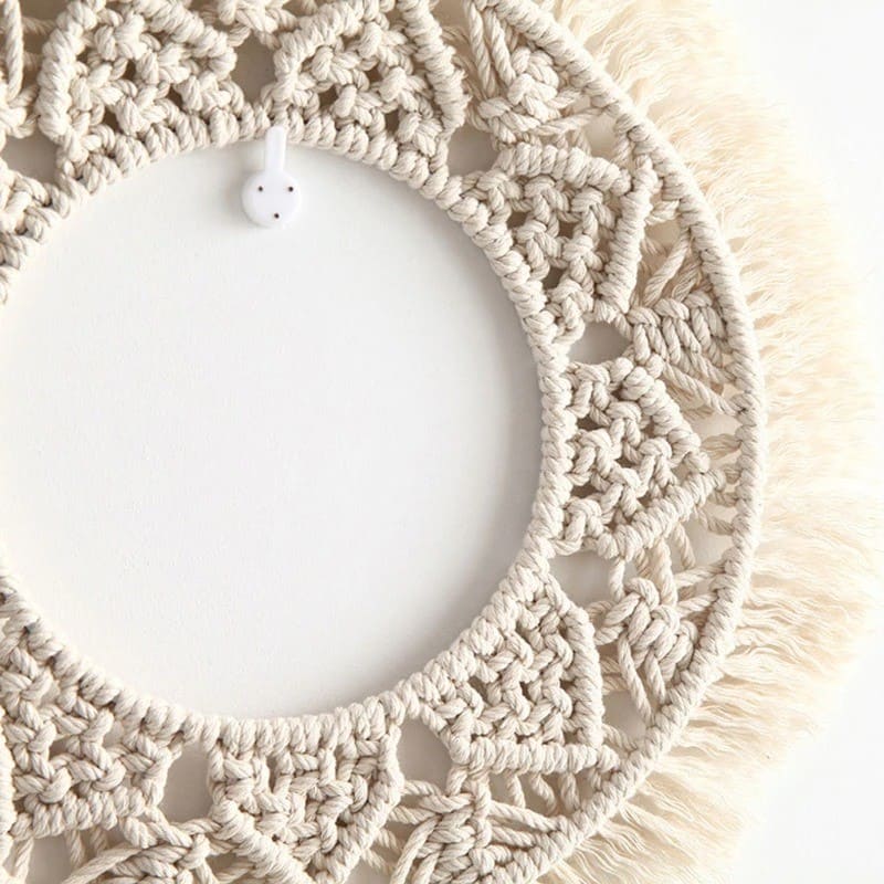 Miroir en Macramé Élégance Esprit Macramé