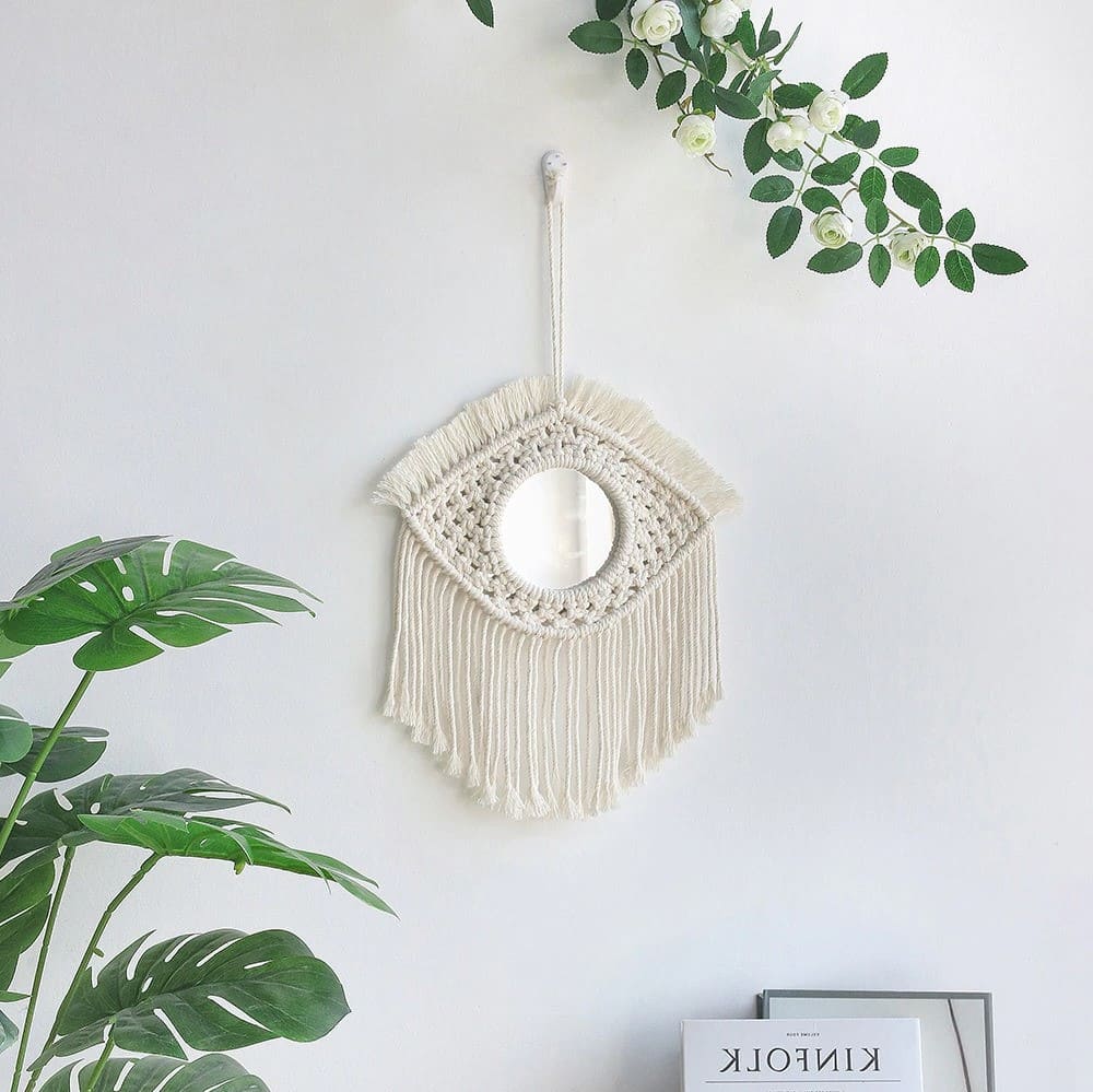 Miroir Macramé Éclatant Esprit Macramé