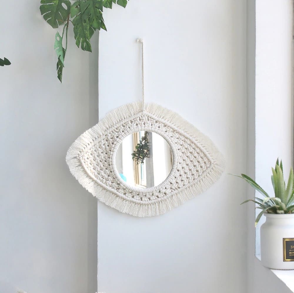 Miroir Macramé Éclatant Esprit Macramé