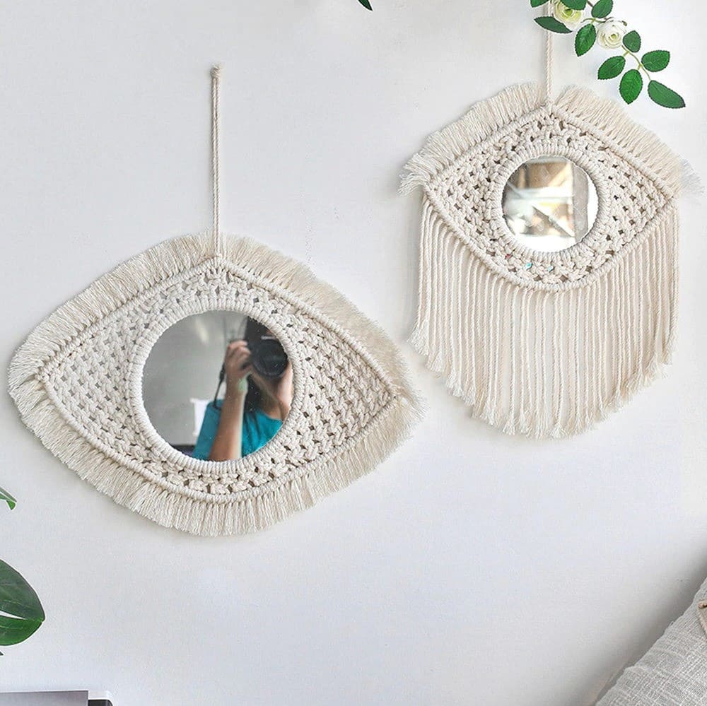 Miroir Macramé Éclatant Esprit Macramé