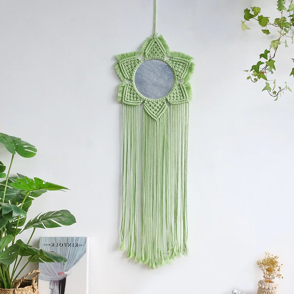 Miroir Macramé Élégance Esprit Macramé