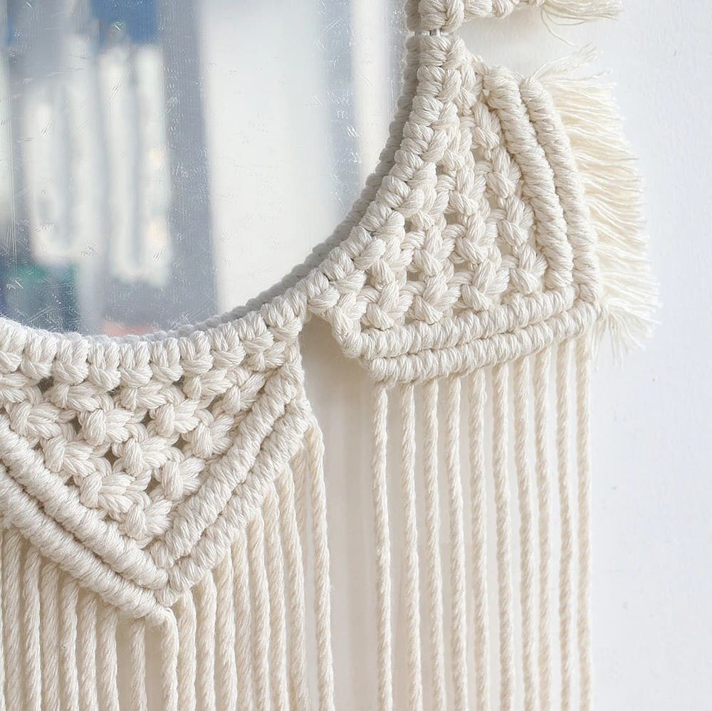 Miroir Macramé Élégance Esprit Macramé
