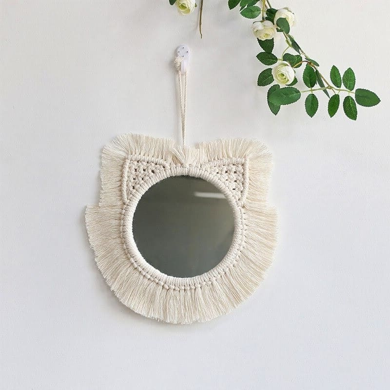 Miroir Macramé Élégant Esprit Macramé