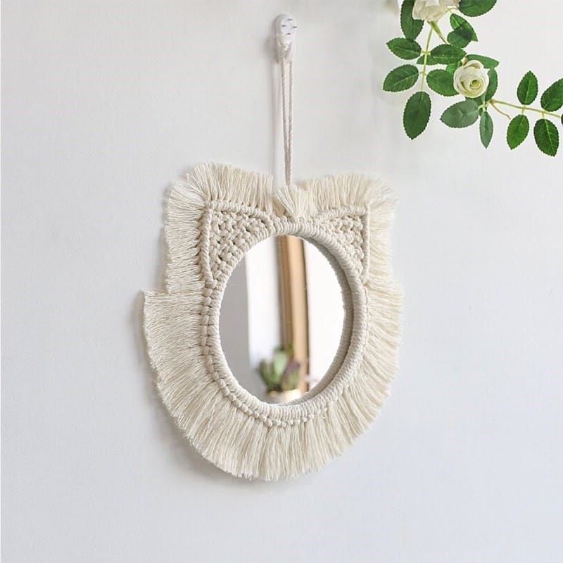 Miroir Macramé Élégant Esprit Macramé