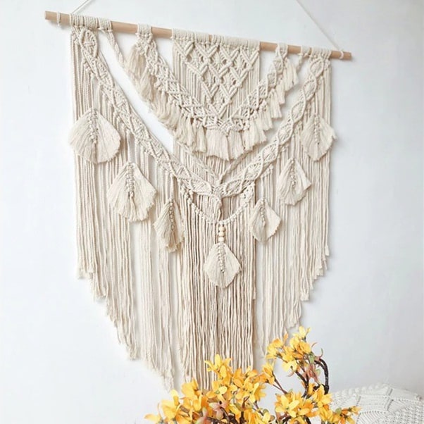 Mur à Macramé : Feuille Éléganza Esprit Macramé