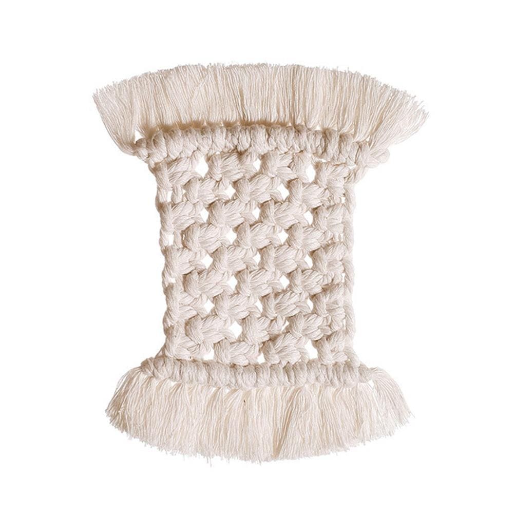 Napperon Macramé Rectangulaire Élégance Artisanale Esprit Macramé