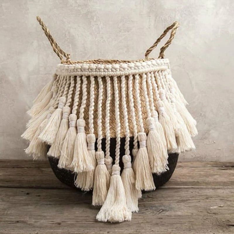Panier en Corde Macramé Éléganza Esprit Macramé