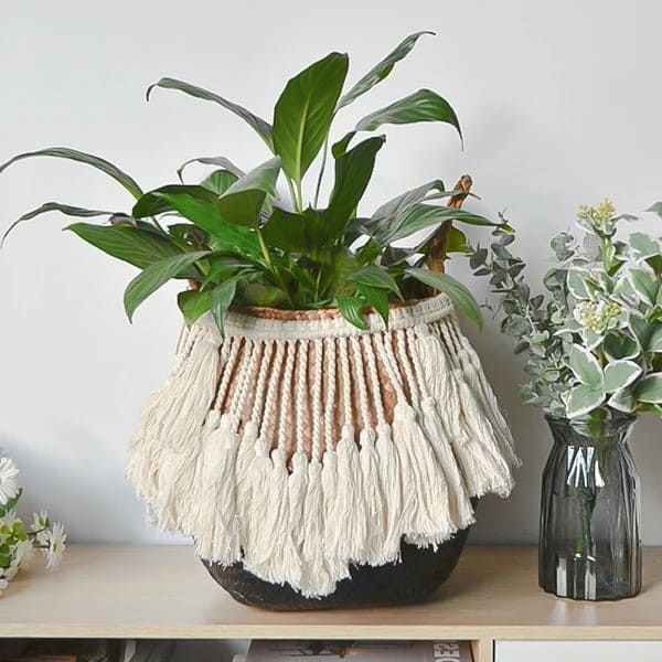 Panier en Corde Macramé Éléganza Esprit Macramé