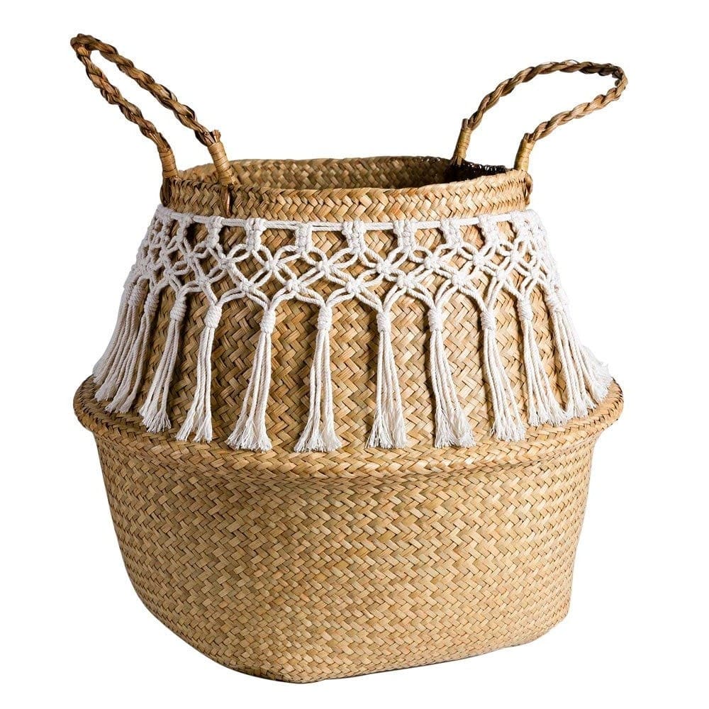 Panier en osier Macramé Chic & Nature Esprit Macramé