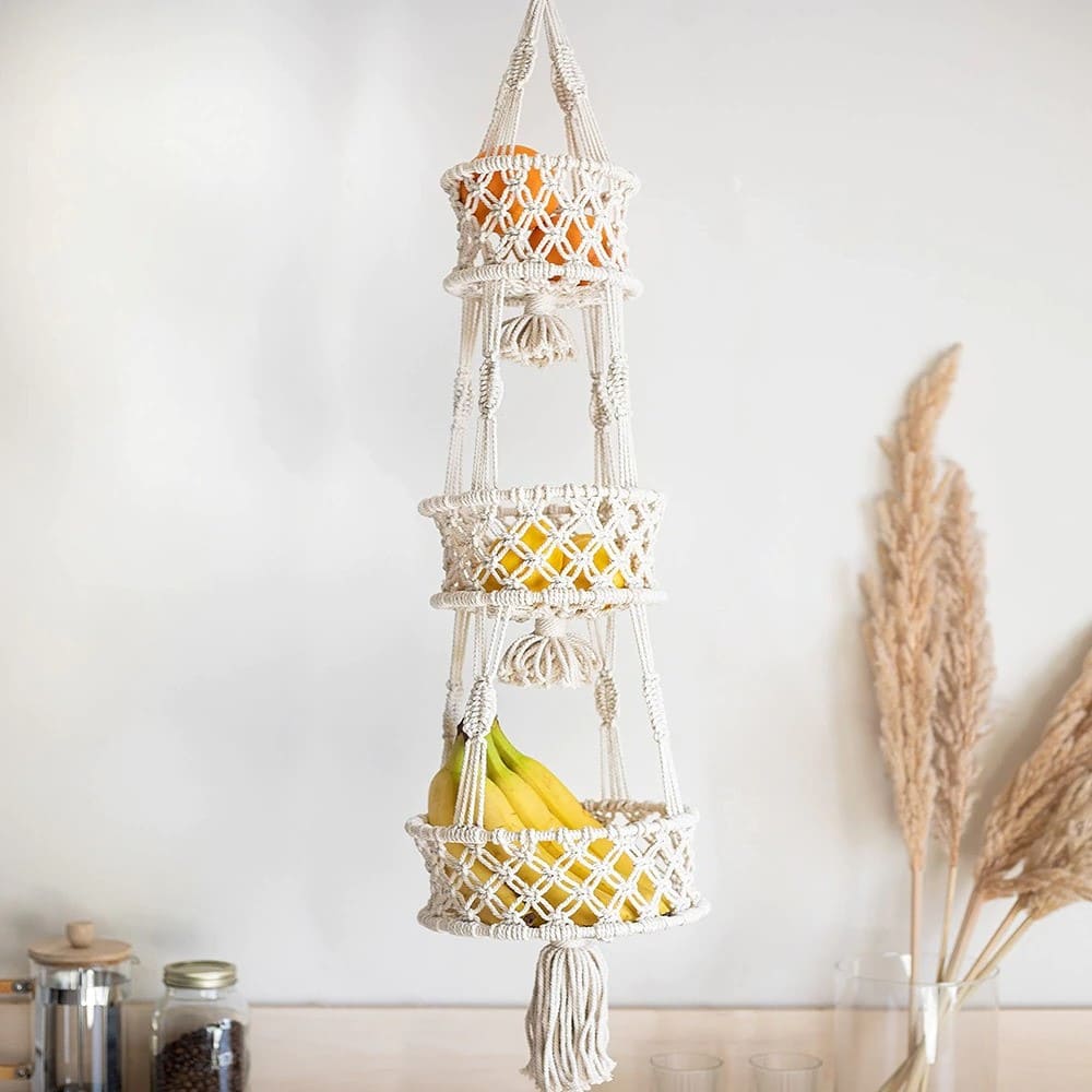 Panier Macramé Fruité Esprit Macramé