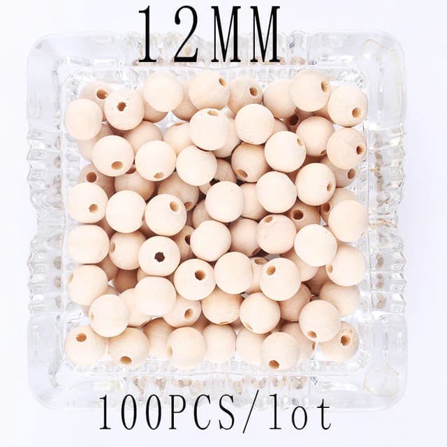 Perles en Bois Éco pour Macramé Artisanale Esprit Macramé