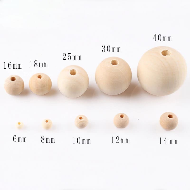 Perles en Bois Éco pour Macramé Artisanale Esprit Macramé
