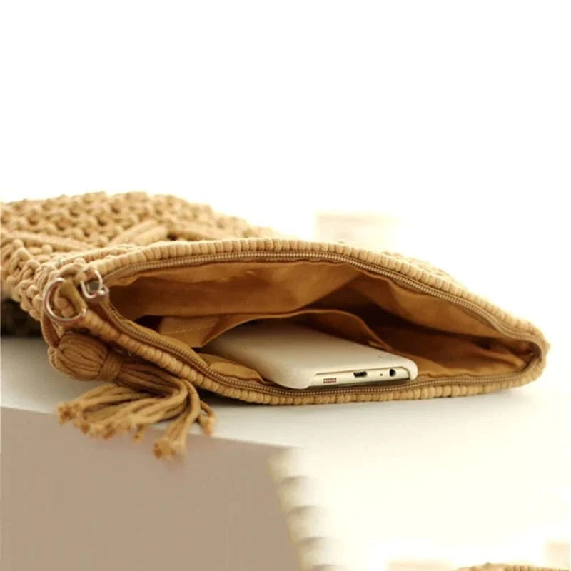 Pochette Macramé Éclatante Esprit Macramé