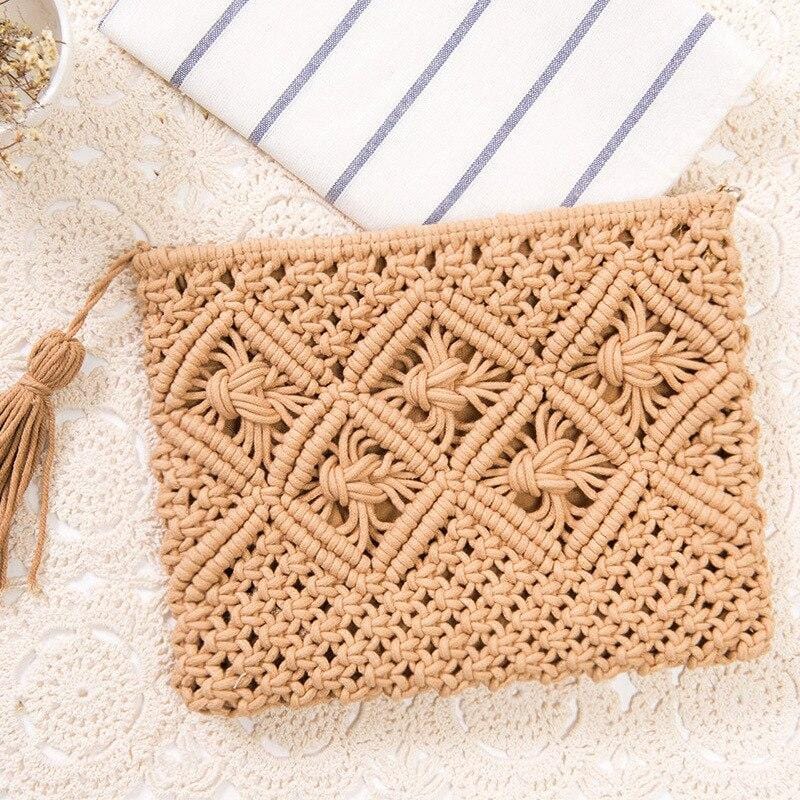 Pochette Macramé Éclatante Esprit Macramé