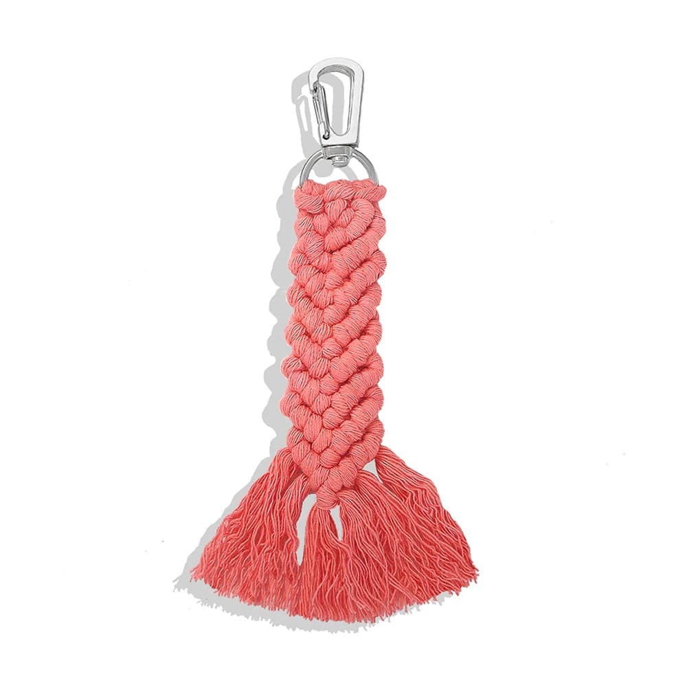Porte-clé Macramé Éclat Coloré Esprit Macramé